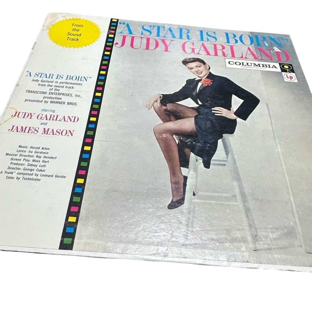 Columbia Vinyl Record - Vintage  A Star is Born - Judy Garland